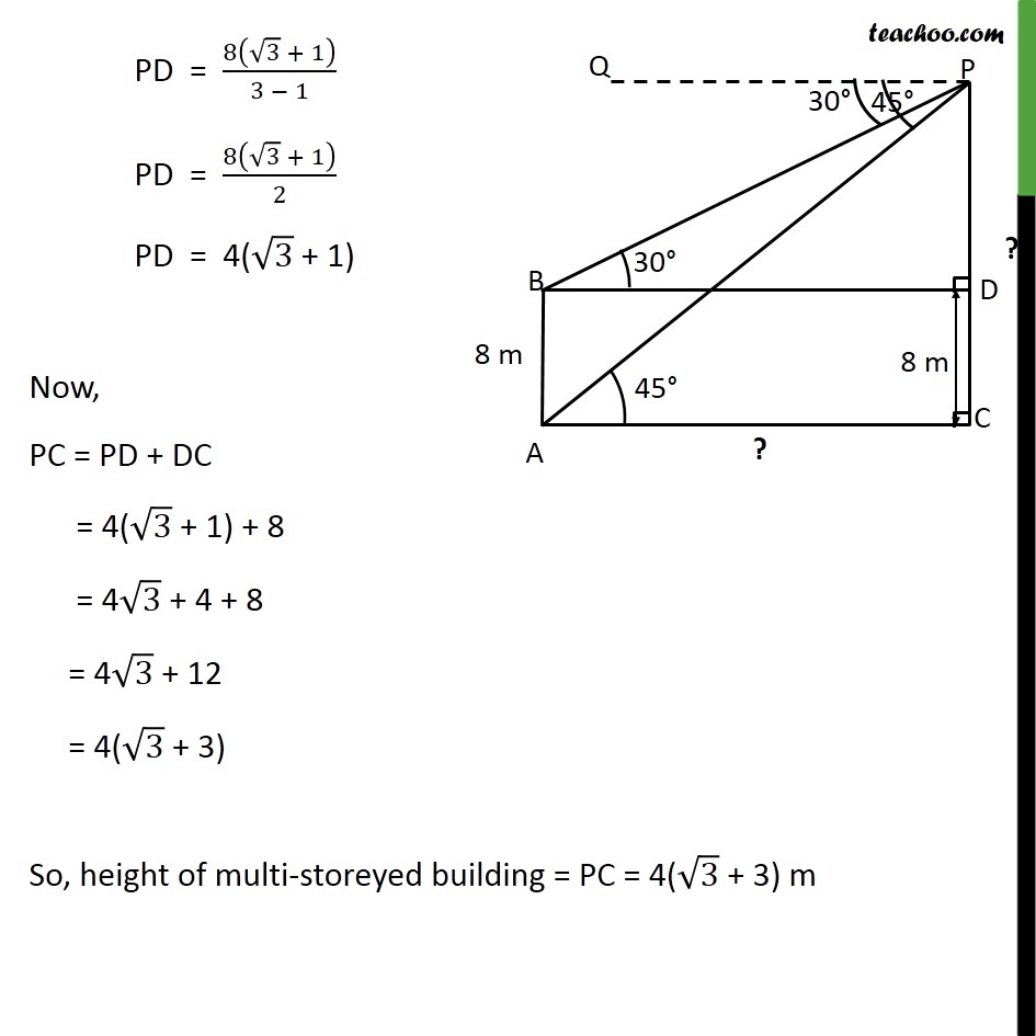 Example 6 - Chapter 9 Class 10 Some Applications of Trigonometry - Part 5