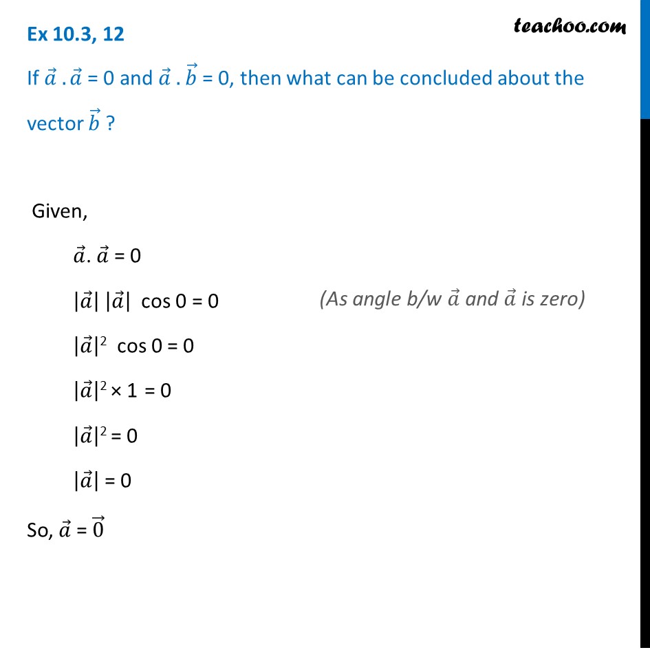 Ex 10.3, 12 - Chapter 10 Class 12 Vector Algebra - Part 3