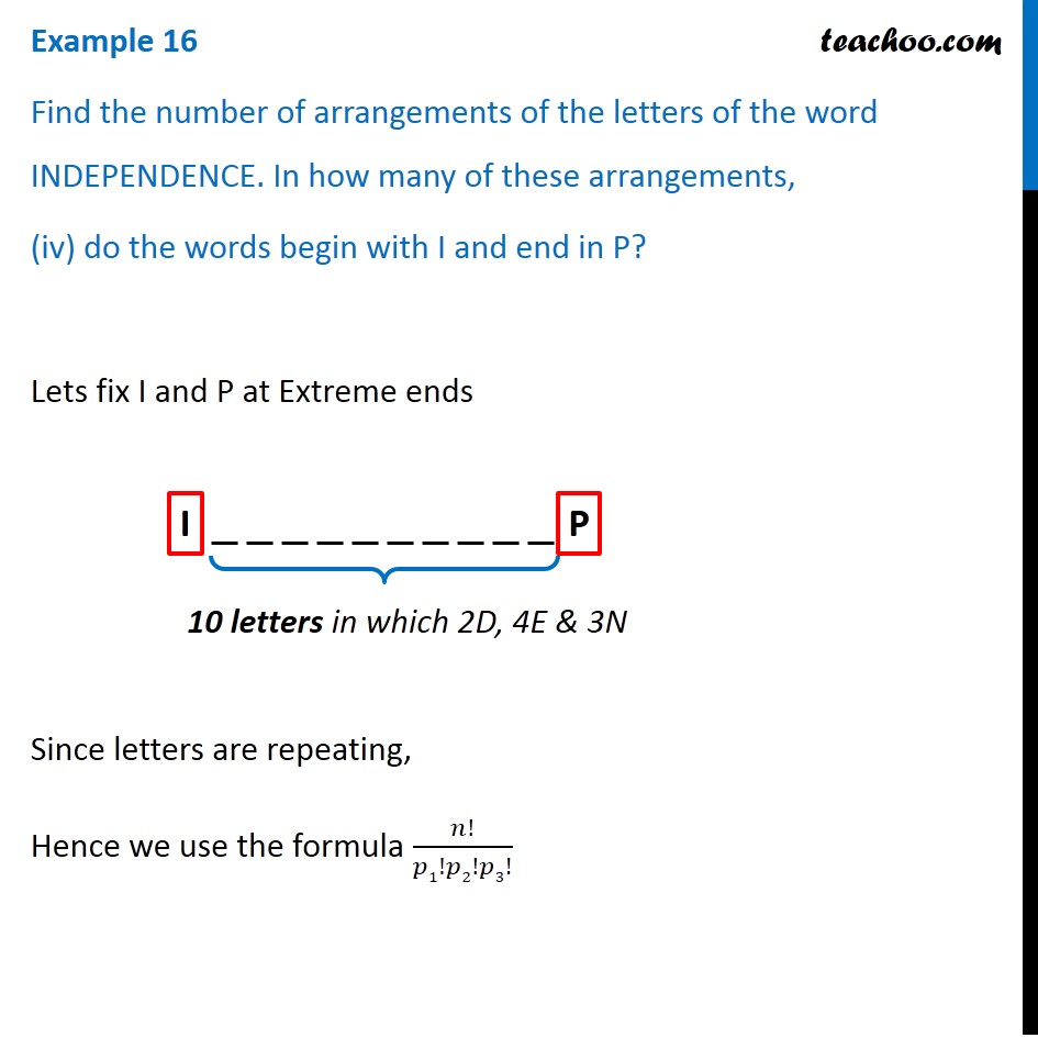 Example 16 - Chapter 7 Class 11 Permutations and Combinations - Part 9