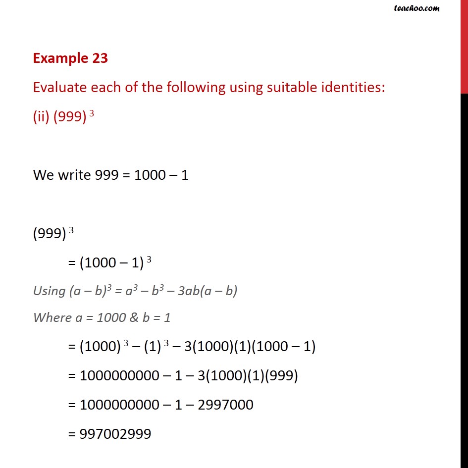 example-18-ii-evaluate-999-3-using-suitable-identities-video