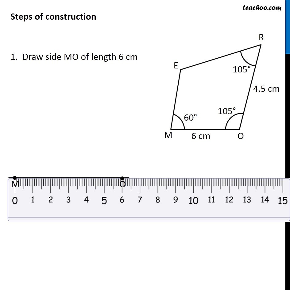 Ex 4.3, 1 (i) - Chapter 4 Class 8 Practical Geometry - Part 2