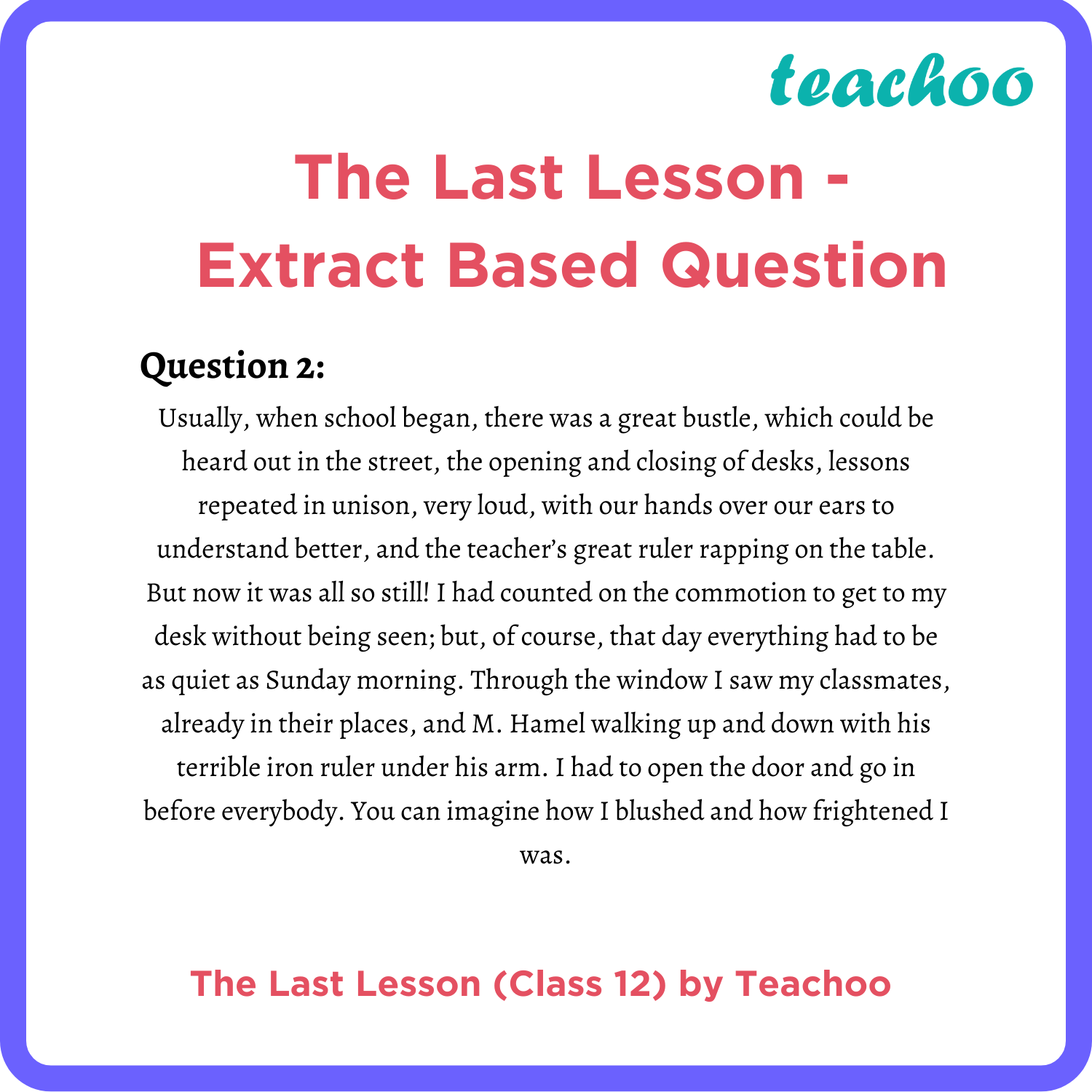 the last lesson essay