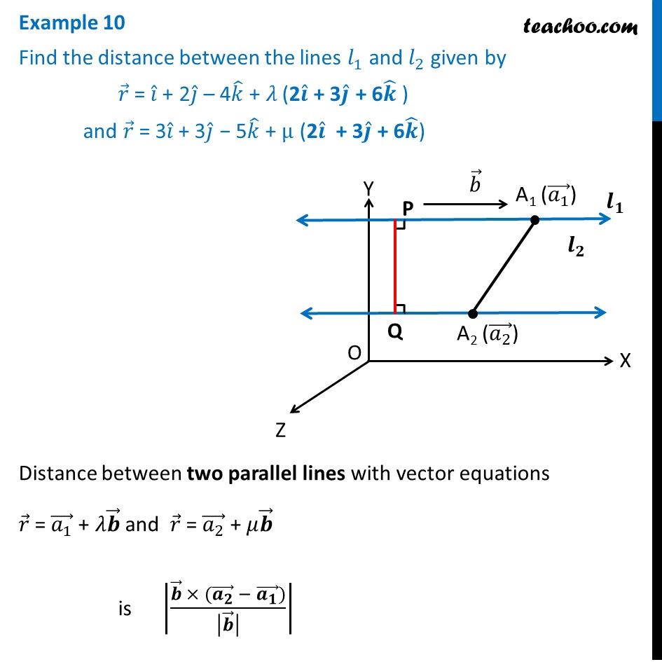 example-10-class-12-chapter-11-find-distance-between-lines