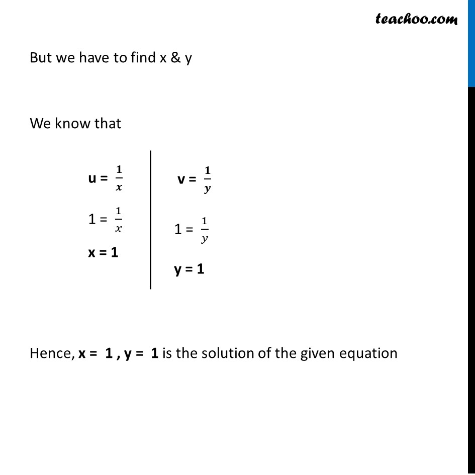 Ex 3.6, 1 (v) and (vi) - Chapter 3 Class 10 Pair of Linear Equations in Two Variables - Part 5