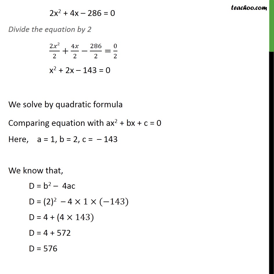Example 11 - Chapter 4 Class 10 Quadratic Equations - Part 2