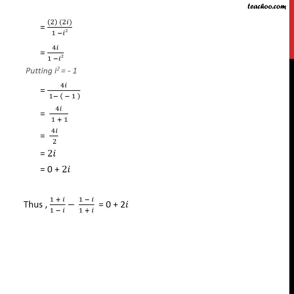 Misc 15 - Chapter 5 Class 11 Complex Numbers - Part 2