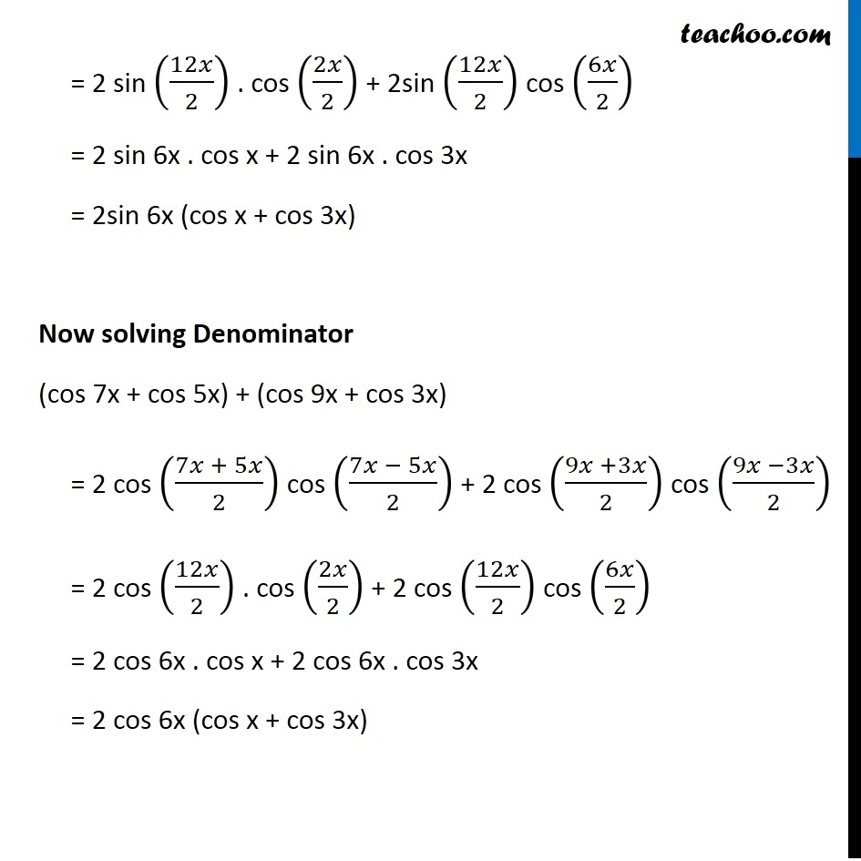Misc 6 - Chapter 3 Class 11 Trigonometric Functions - Part 2