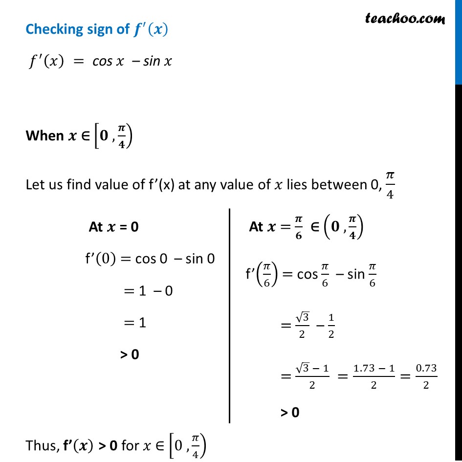 Example 13 - Chapter 6 Class 12 Application of Derivatives - Part 3