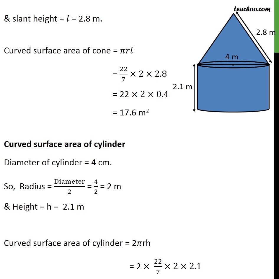 Ex 13.1, 7 - Chapter 13 Class 10 Surface Areas and Volumes - Part 2