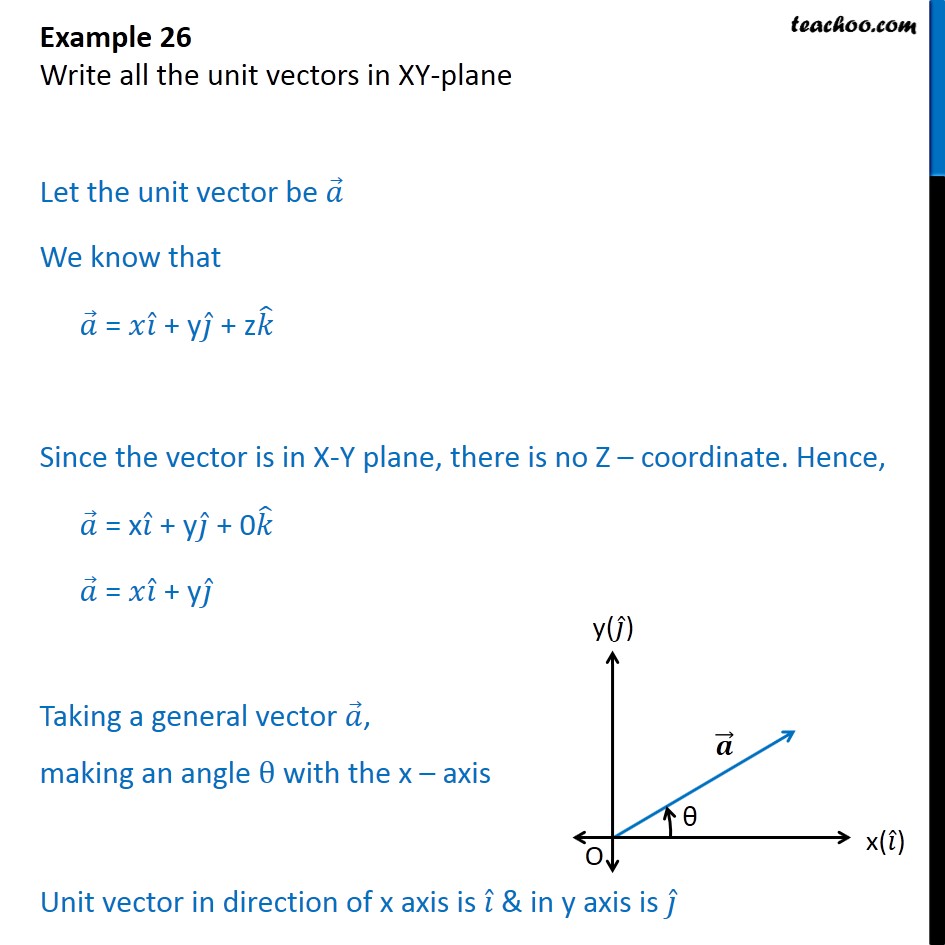 12 grade sheet balance 12 XY   plane Example Write 26  Class in unit all  vectors