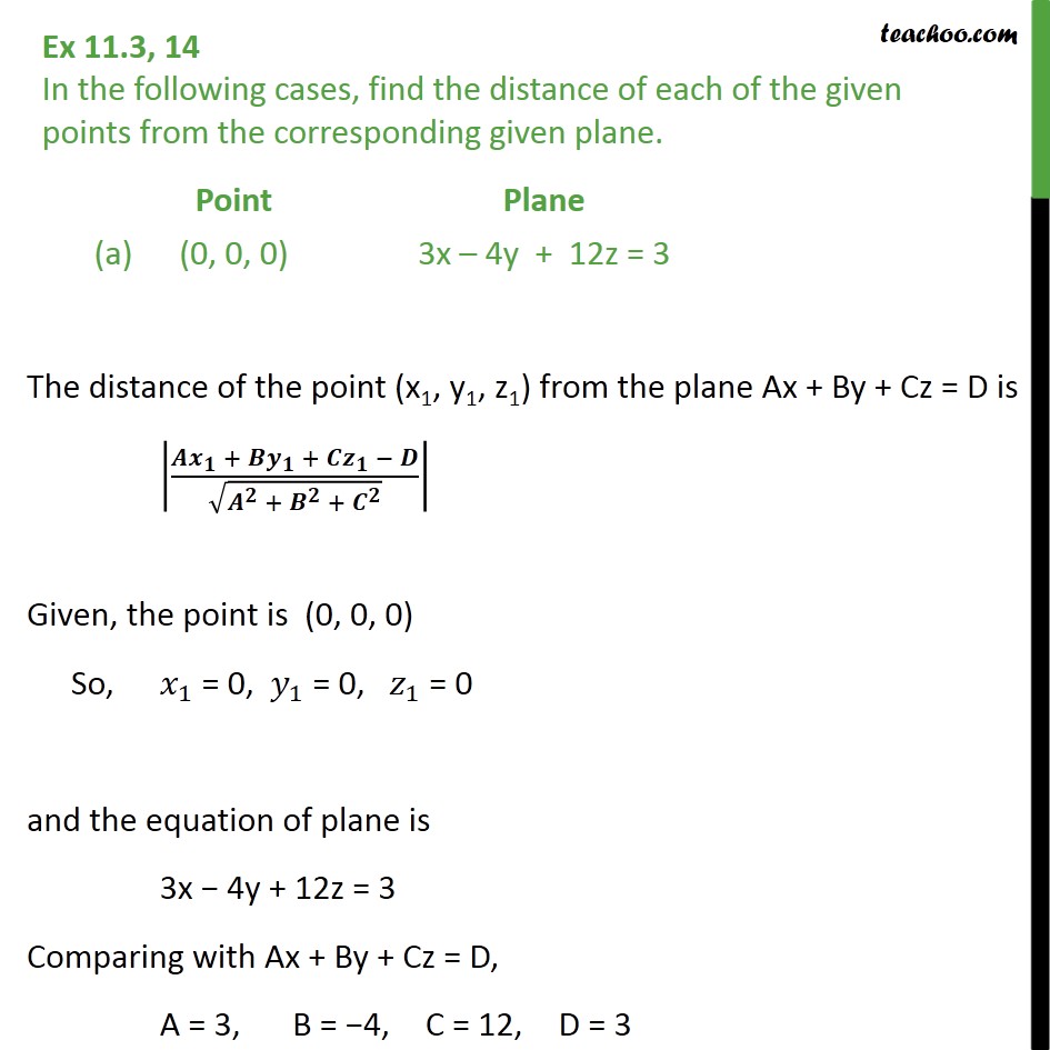 ex-11-3-14-find-distance-of-each-point-from-the-plane-a-0-0-0