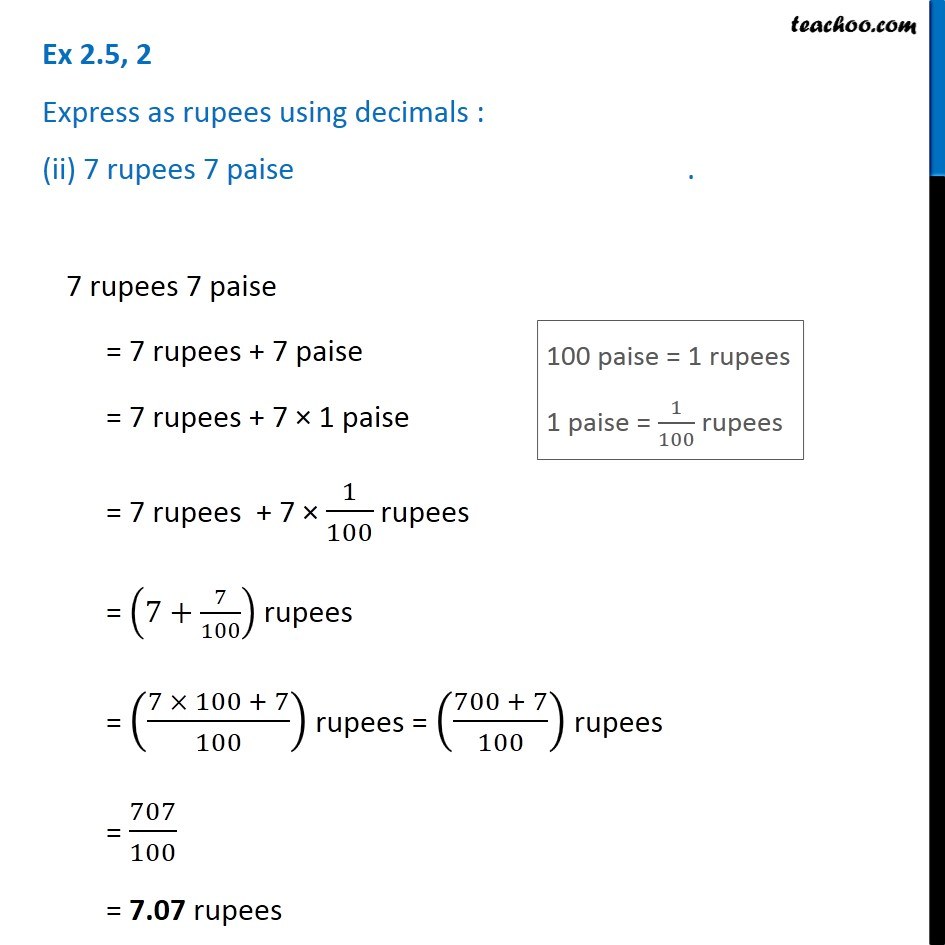 Ex 2.5, 2 - Chapter 2 Class 7 Fractions and Decimals - Part 2