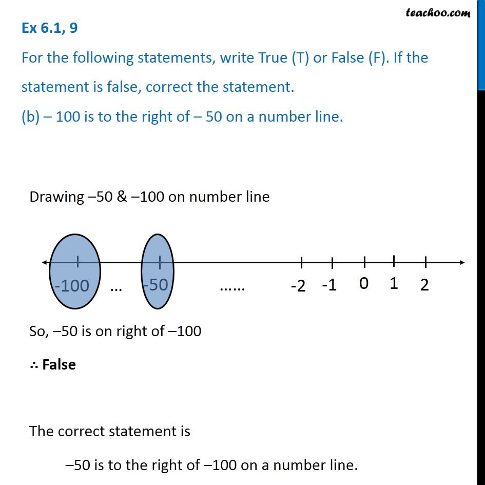 Ex 6.1, 9 - Chapter 6 Class 6 Integers - Part 2