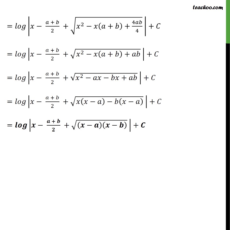 Ex 7.4, 15 - Integrate 1 / Root (x - A) (x - B) - Ex 7.4