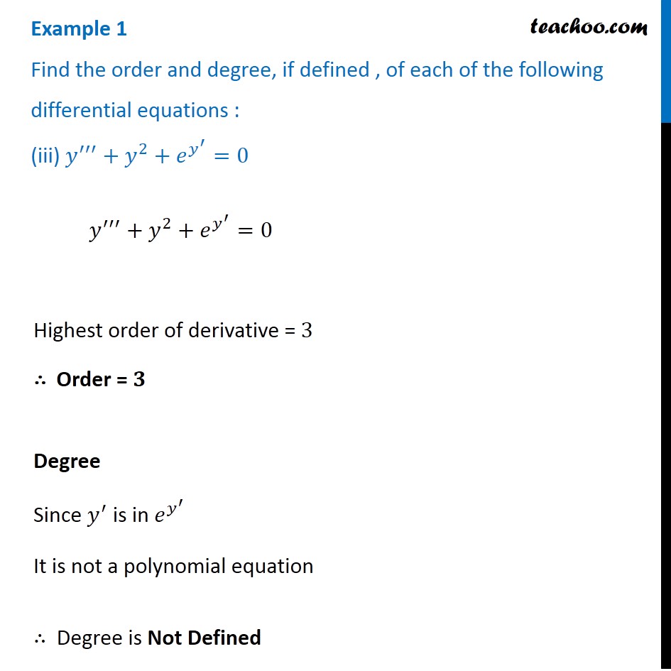 example-1-iii-find-order-and-degree-of-y-y-2-e-y