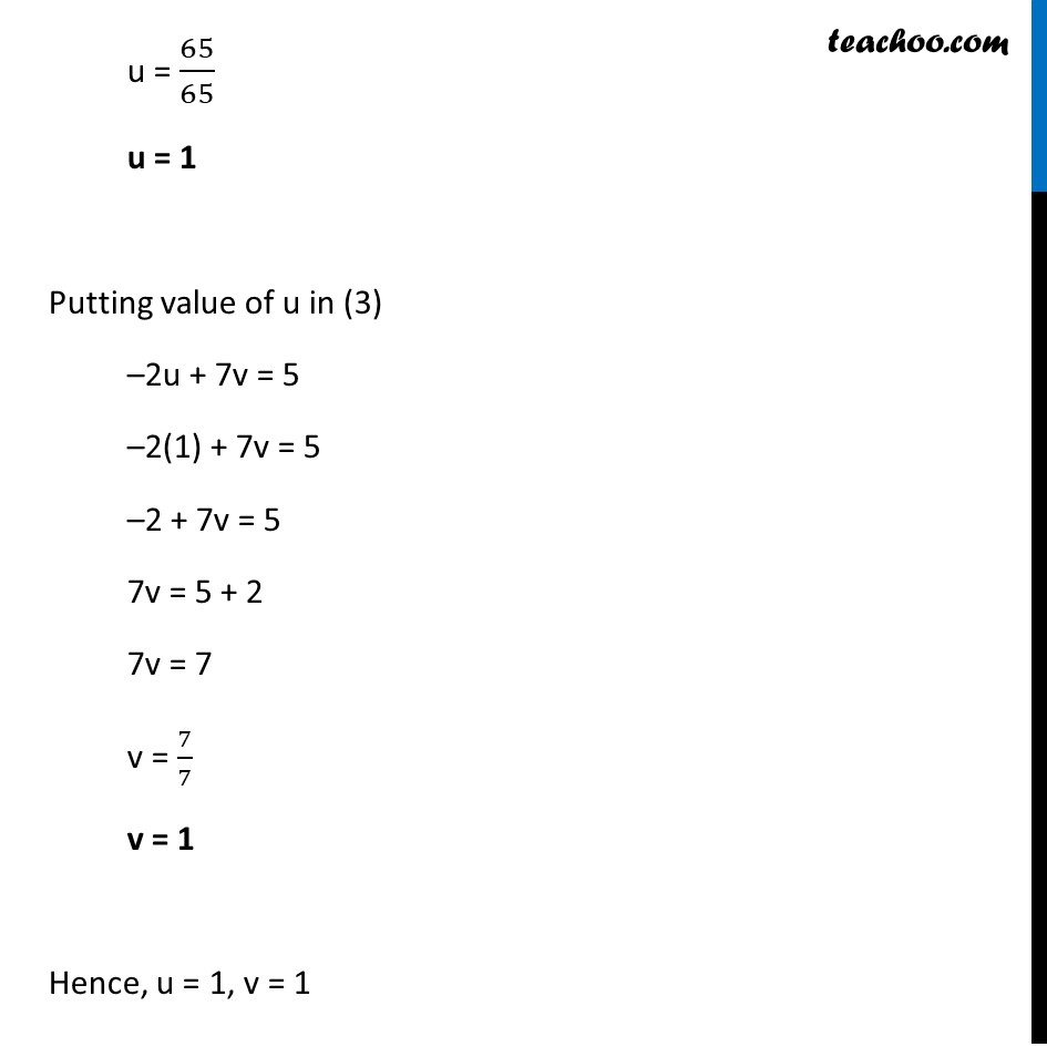Ex 3.6, 1 (v) and (vi) - Chapter 3 Class 10 Pair of Linear Equations in Two Variables - Part 4