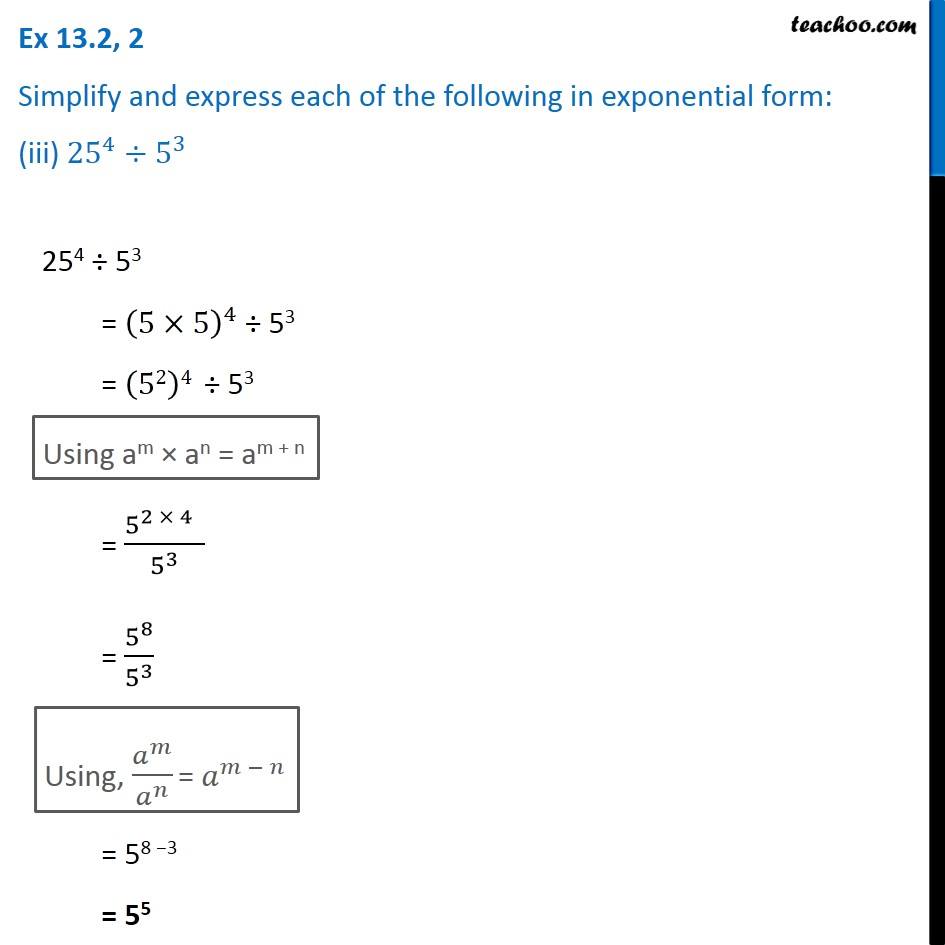 Log 1000 3 In Exponential Form