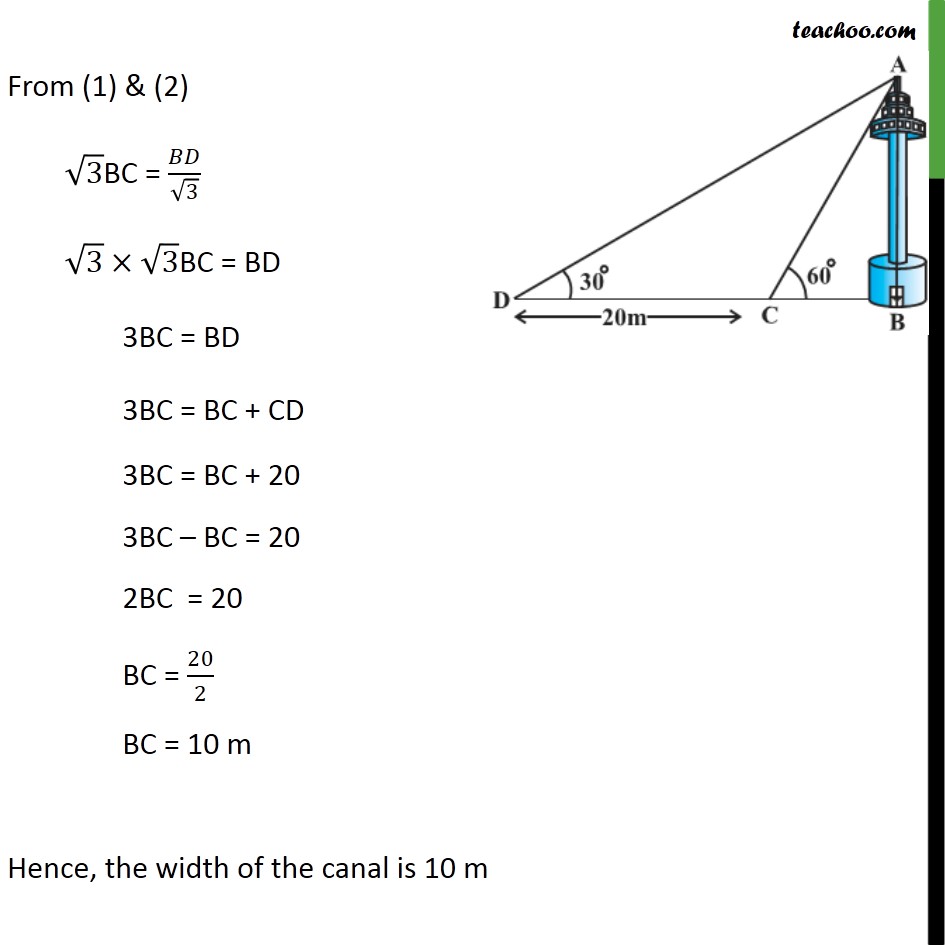 Ex 9.1, 11 - Chapter 9 Class 10 Some Applications of Trigonometry - Part 3