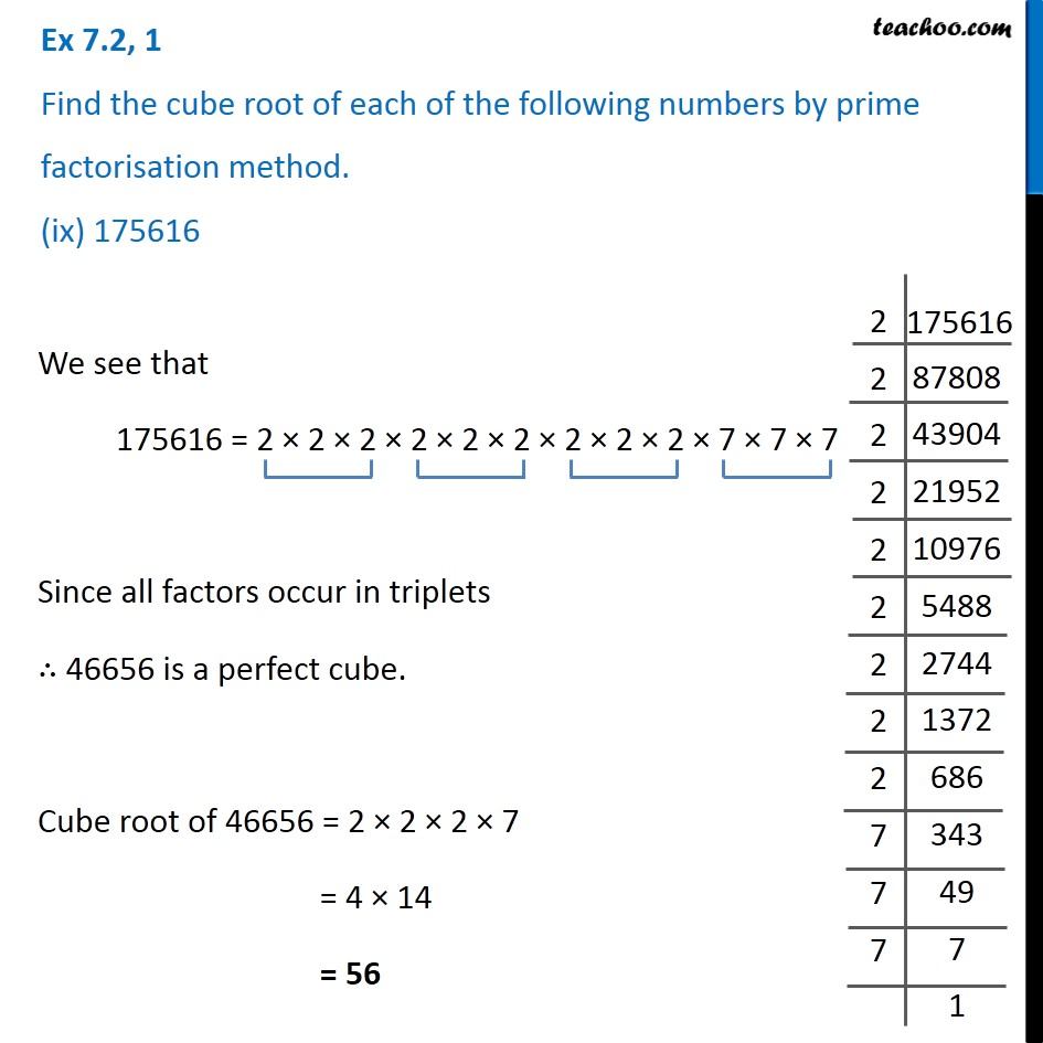 Prime Factorisation For Cube Root