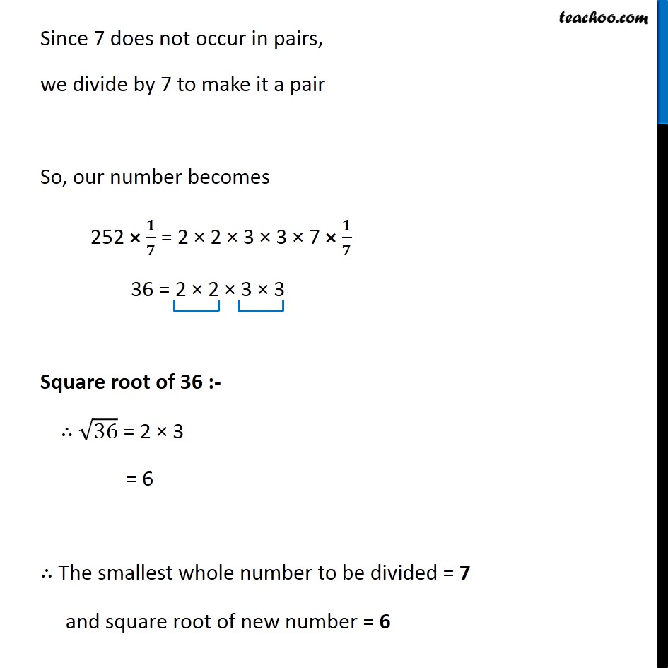 Ex 6.3, 6 - Chapter 6 Class 8 Squares and Square Roots - Part 2