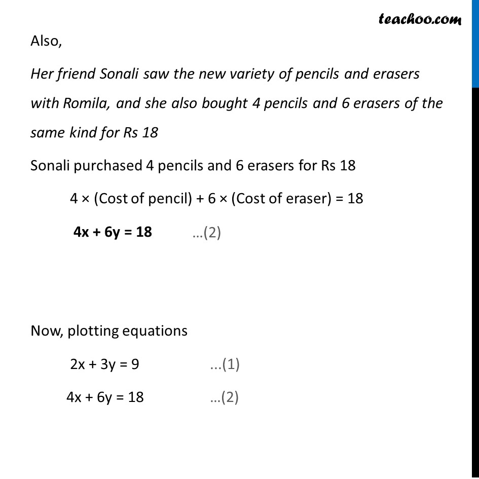Example 2 - Chapter 3 Class 10 Pair of Linear Equations in Two Variables - Part 2