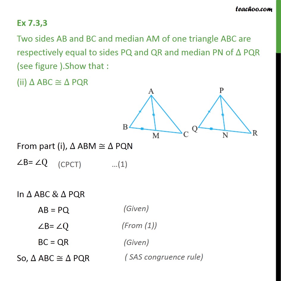 Ex 7.3, 3 - Chapter 7 Class 9 Triangles - Part 3