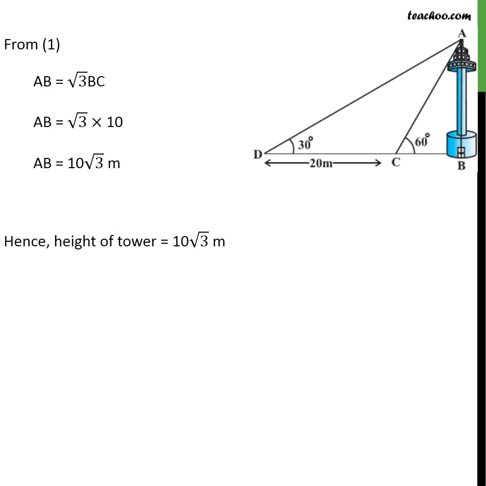 Ex 9.1, 11 - Chapter 9 Class 10 Some Applications of Trigonometry - Part 4