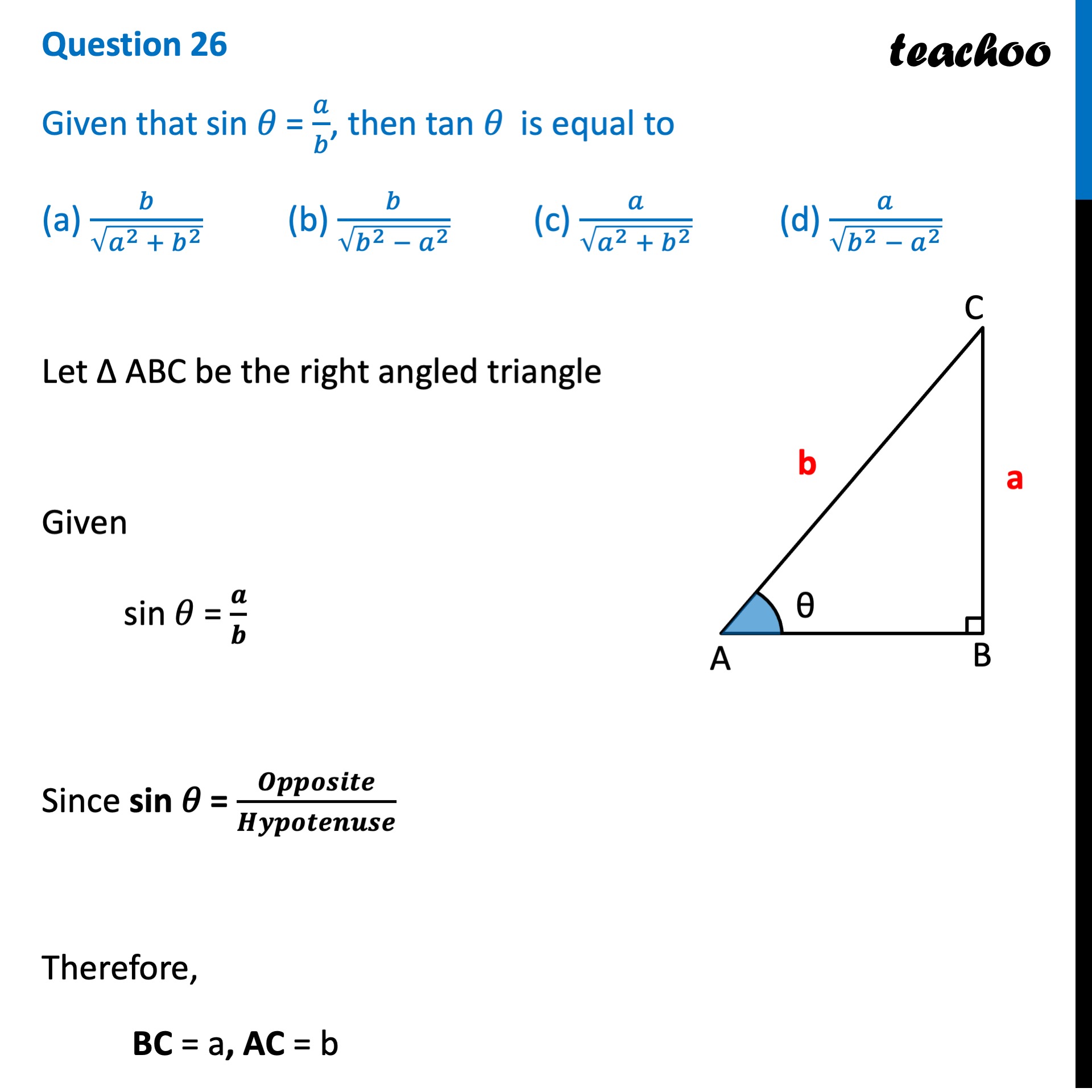 ques-26-mcq-given-that-sin-a-b-then-tan-is-equal-to-video