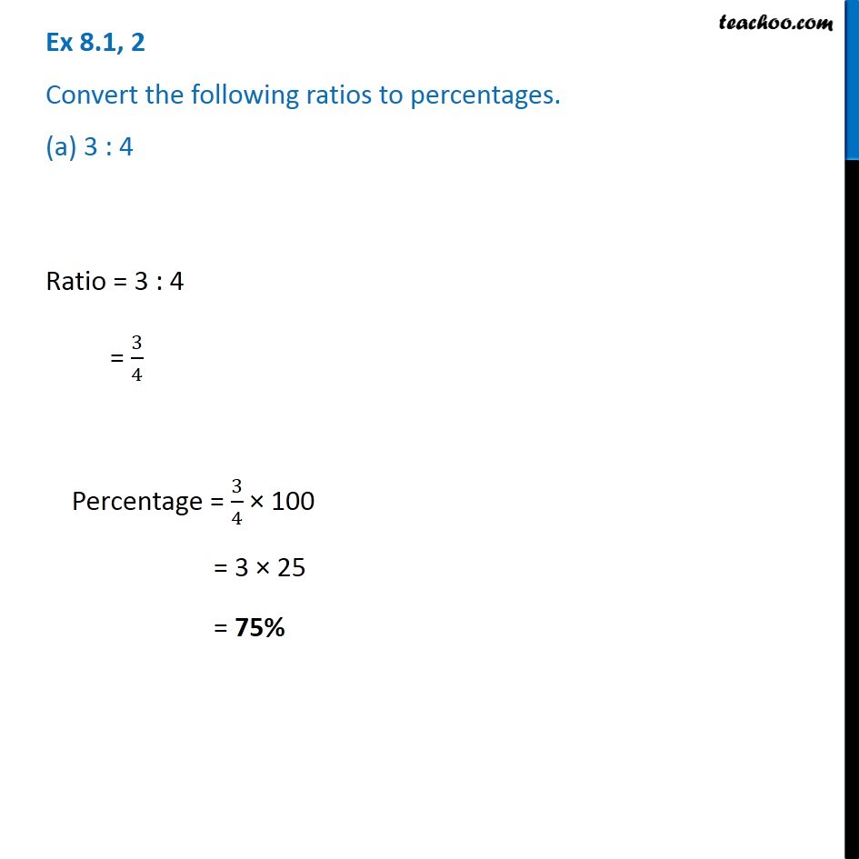 converting ratios to percentages calculator