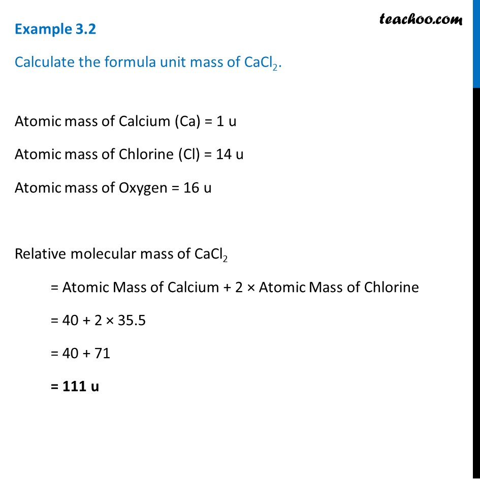 molar mass of cacl2