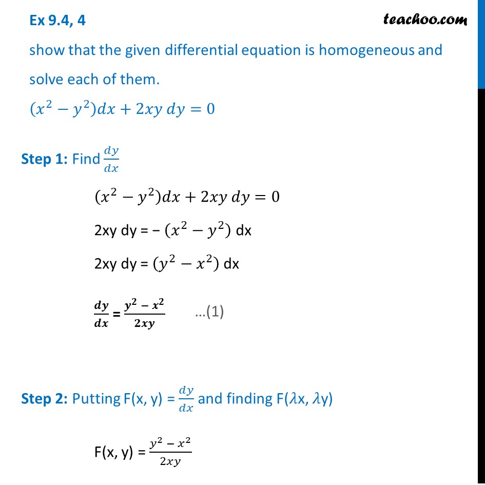 ex-9-4-4-show-homogeneous-x2-y2-dx-2xy-dy-0-ex-9-4