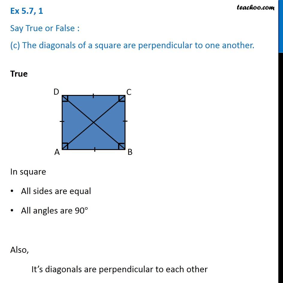 What Shape Diagonals Are Perpendicular To Each Other