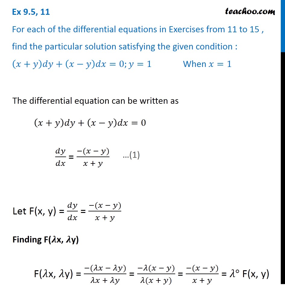 ex-9-4-11-find-particular-solution-x-y-dy-x-y-dx-0