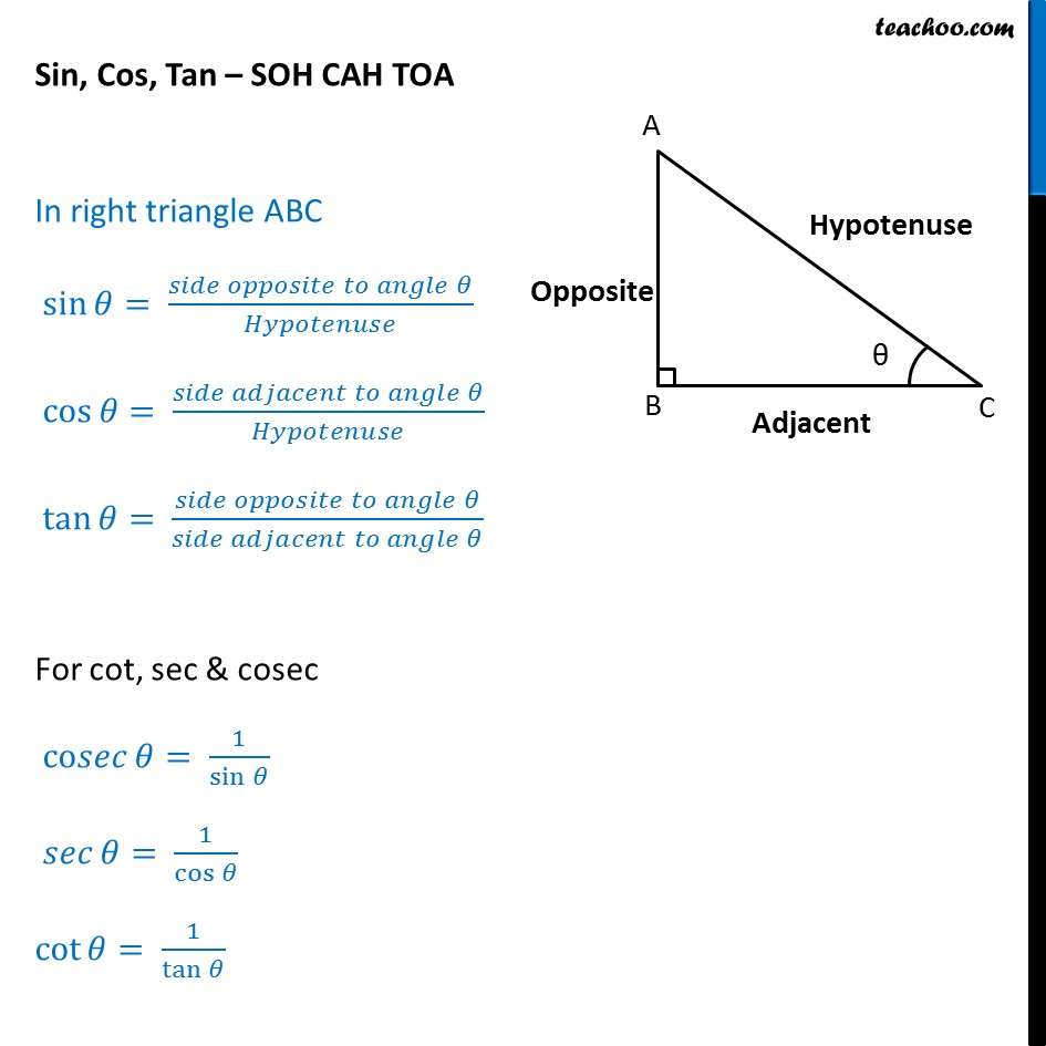 trigonometry questions sin cos tan