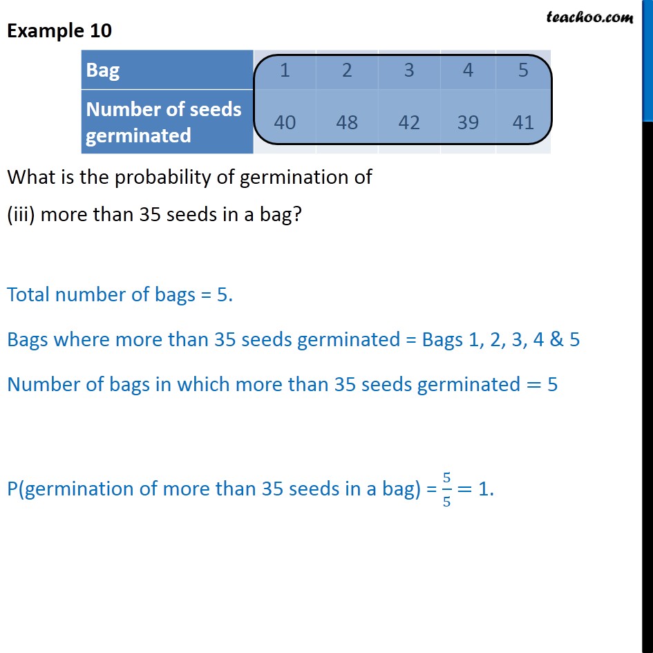 Example 10 - Chapter 15 Class 9 Probability - Part 3