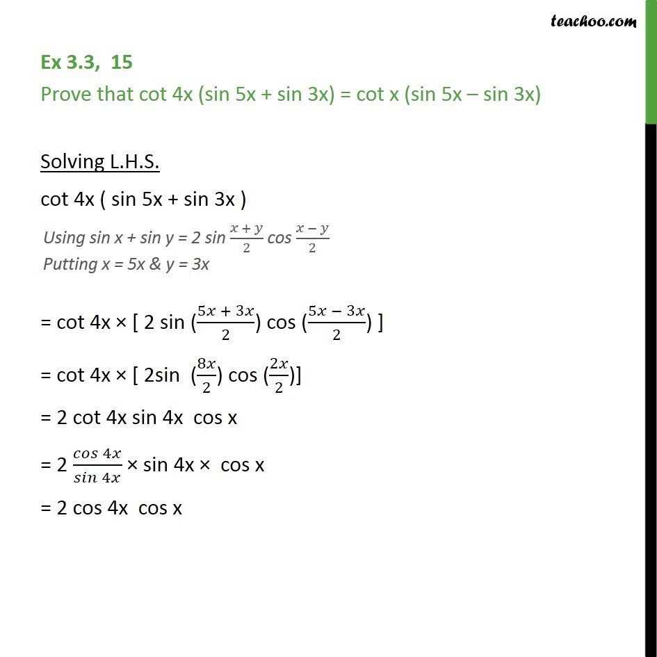 ex-3-3-15-prove-cot-4x-sin-5x-sin-3x-cot-x-sin-5x