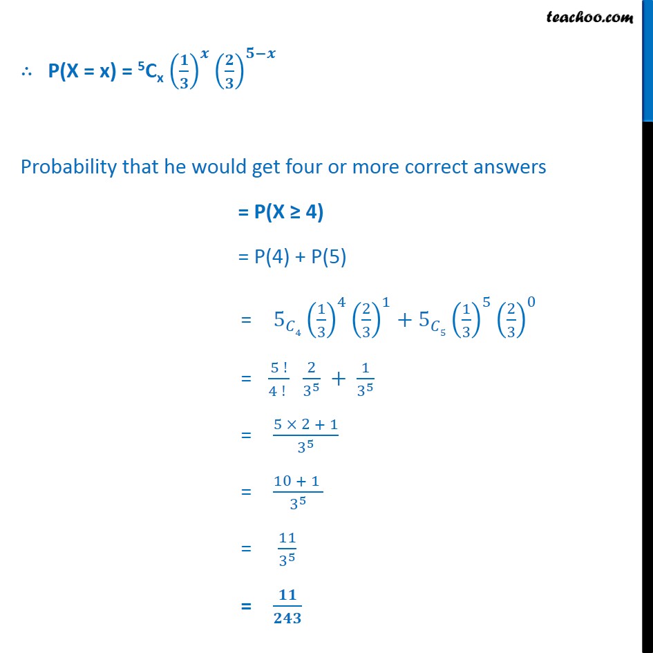 Ex 13.5, 9 - Chapter 13 Class 12 Probability - Part 2