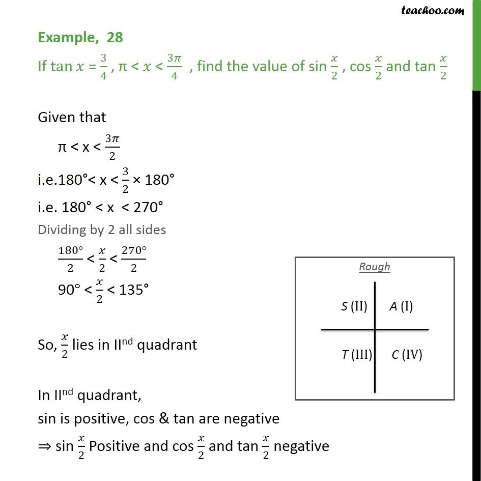 example-28-if-tan-x-3-4-find-sin-x-2-cos-x-2-tan-x-2