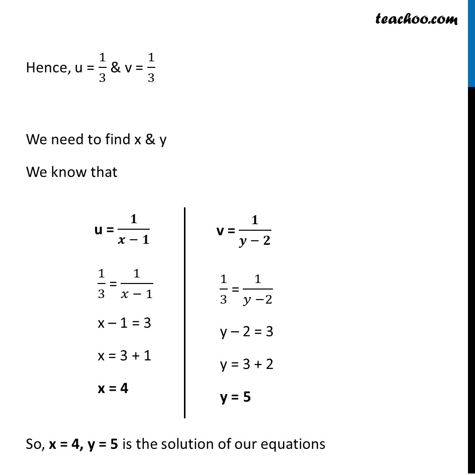 Ex 3.6, 1 (iii) and (iv) - Chapter 3 Class 10 Pair of Linear Equations in Two Variables - Part 8