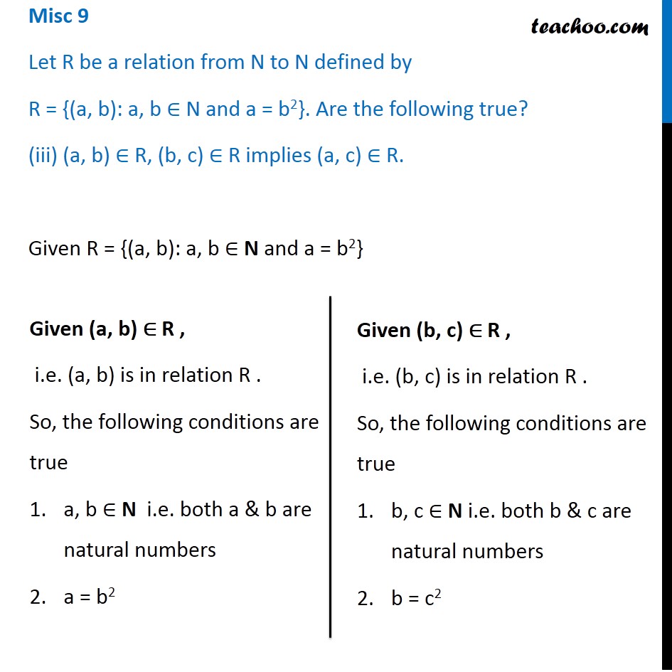 Misc 9 - Chapter 2 Class 11 Relations and Functions - Part 8