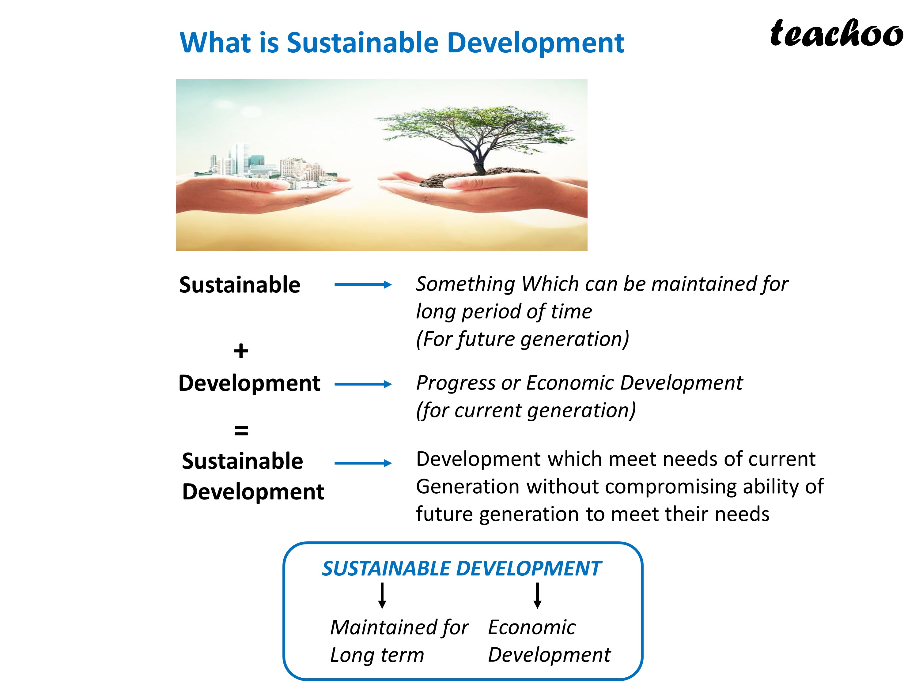 Sustainable Economic Development Class 12 Notes