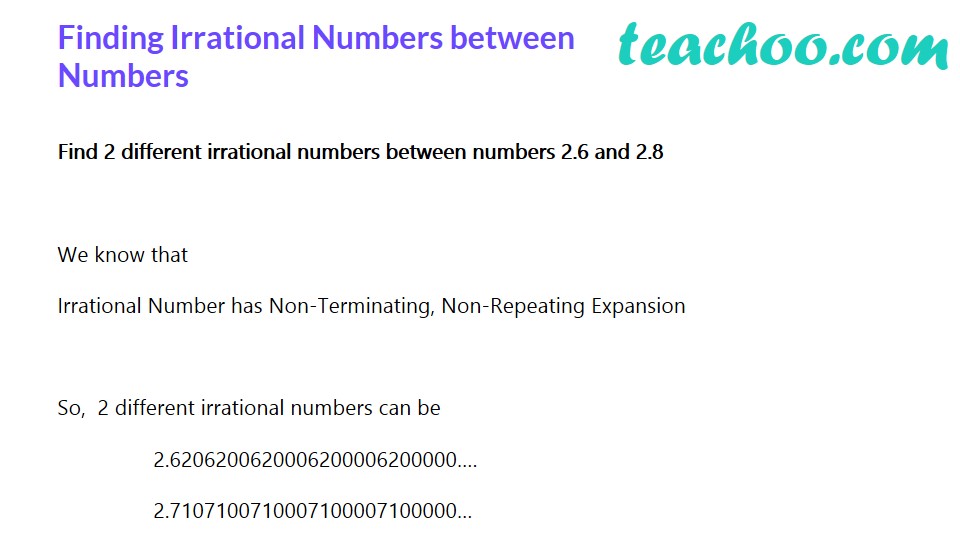 how-to-find-irrational-numbers-between-two-rational-numbers-video