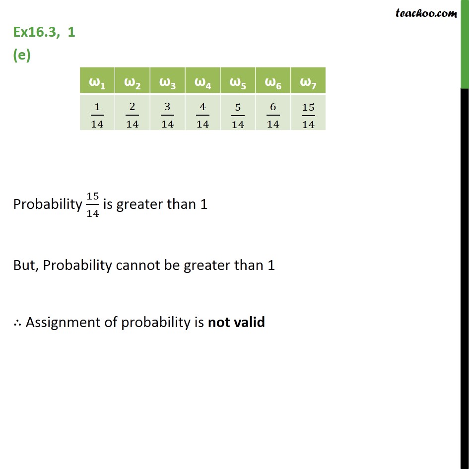 Ex 16.3, 1 - Chapter 16 Class 11 Probability - Part 5