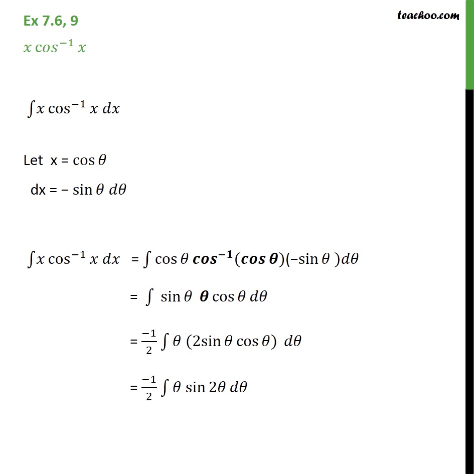 2019 exam x class routine 7 cos 9 7.6, x x  7.6 Ex  Integrate 1   Class Chapter Ex 12