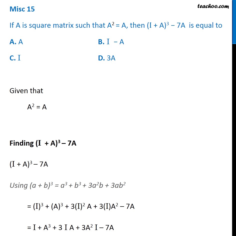 Misc. 15 - Chapter 3 Class 12 Matrices - Part 2