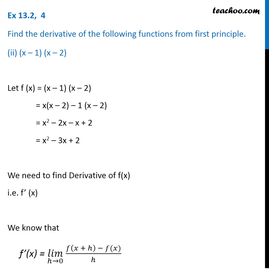 ex-12-2-4-find-derivative-of-f-x-x-1-x-2-from-first-prin