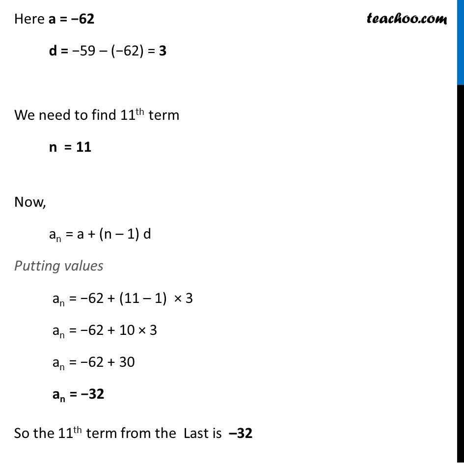 Example 8 - Chapter 5 Class 10 Arithmetic Progressions - Part 2