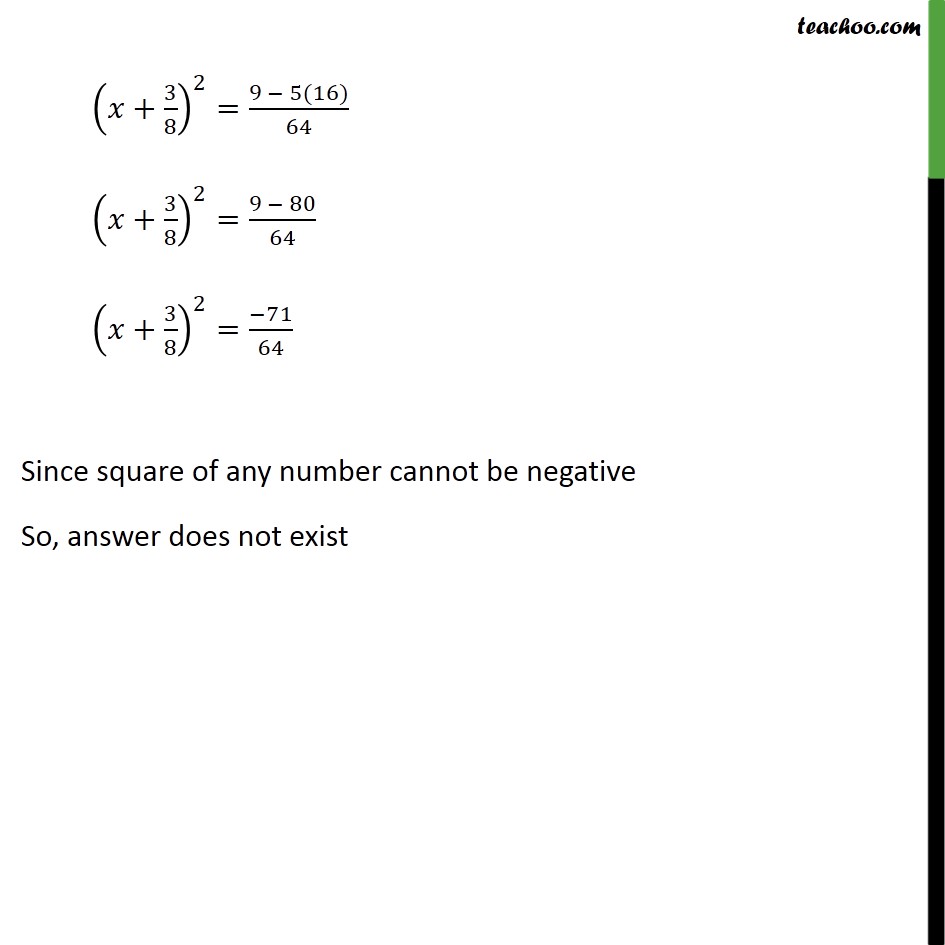 Example 9 - Chapter 4 Class 10 Quadratic Equations - Part 3