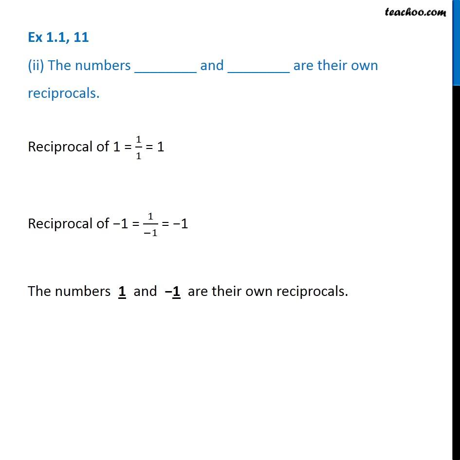 Ex 1.1, 11 - Chapter 1 Class 8 Rational Numbers - Part 2