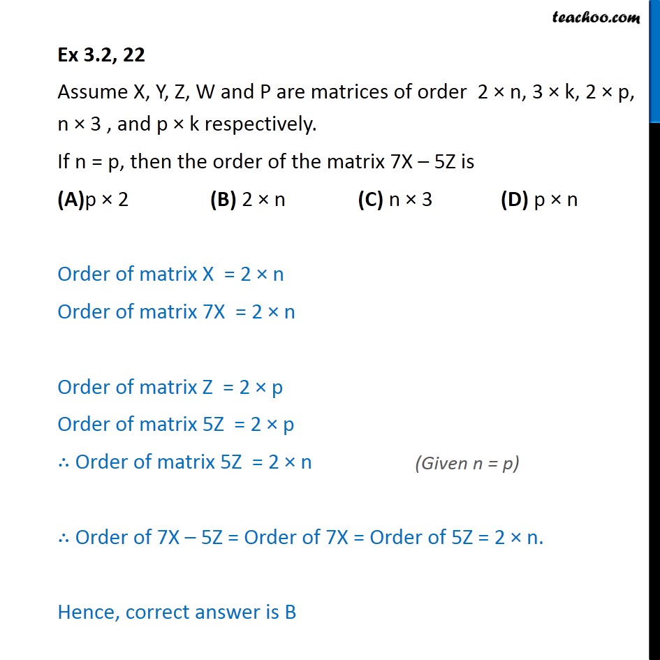 Ex 3.2, 22 - Chapter 3 Class 12 Matrices - Part 4